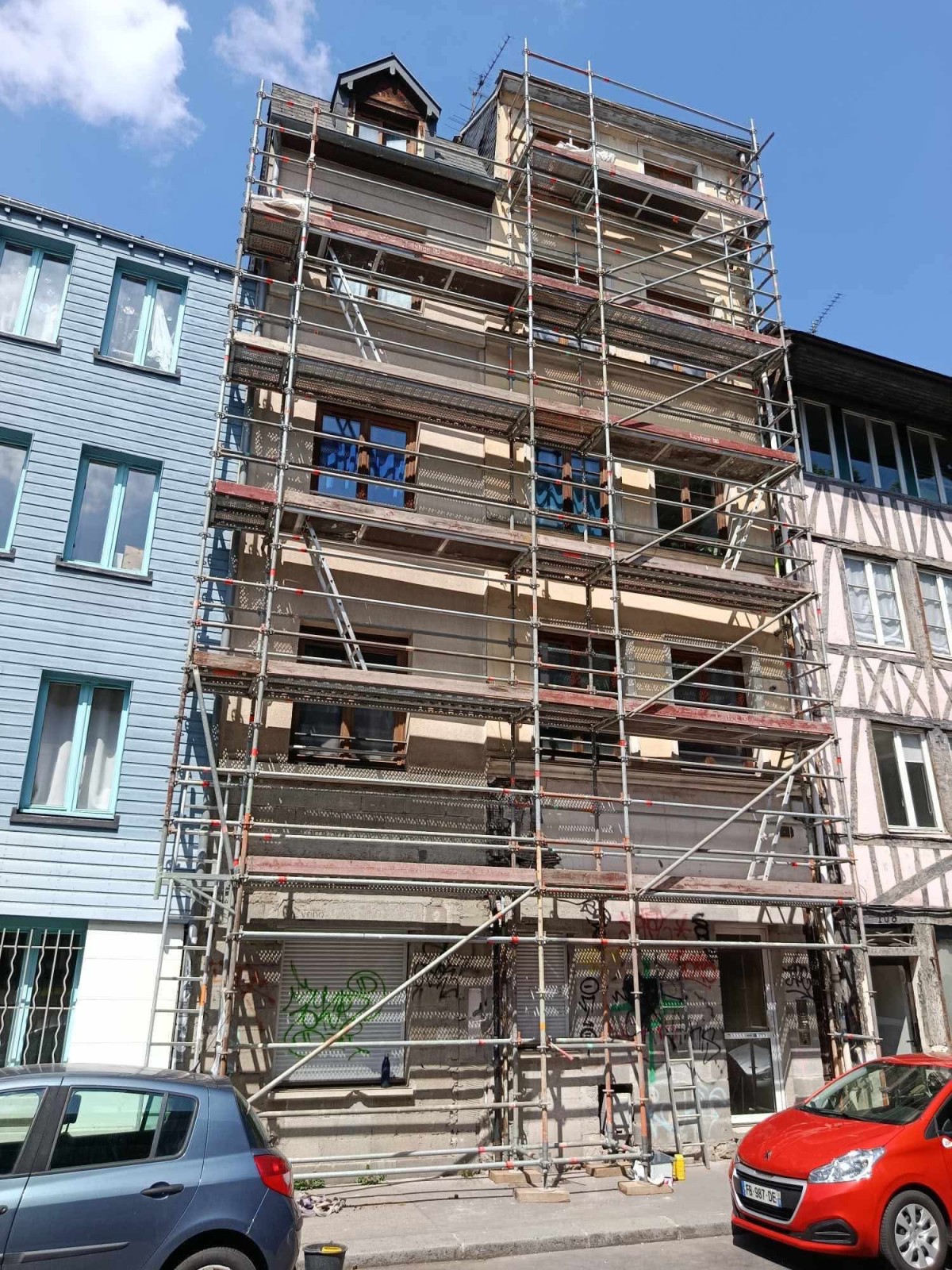 Décapage de maisons à colombages par aérogommage Rouen (76) 