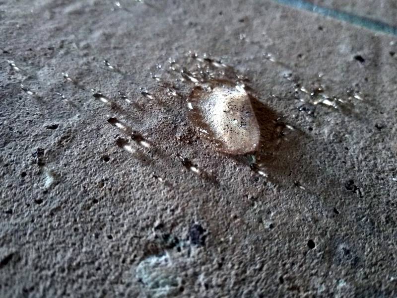 Test de vérification du pouvoir de l'imperméabilisation