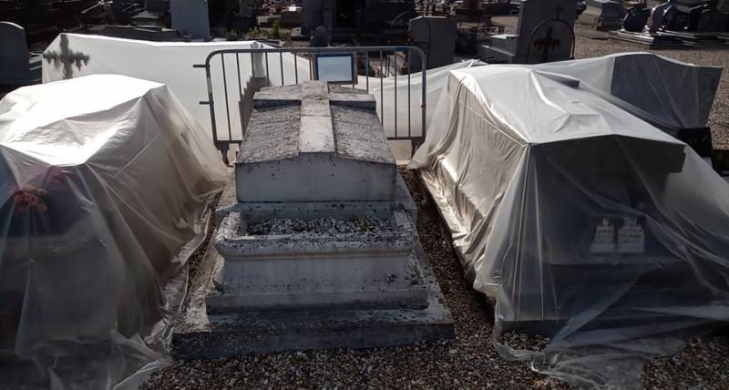 Confinement avant décapage