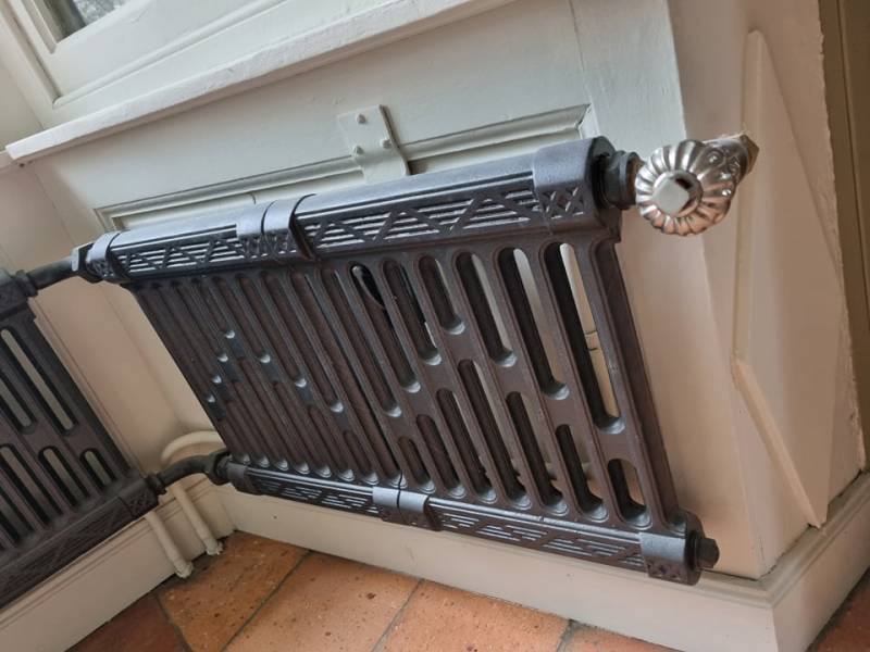 Radiateur après décapage et mis en époxy