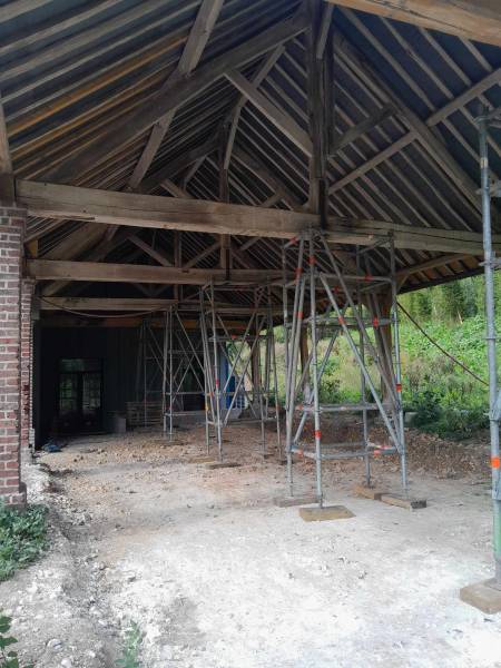 étaiement charpente normandie