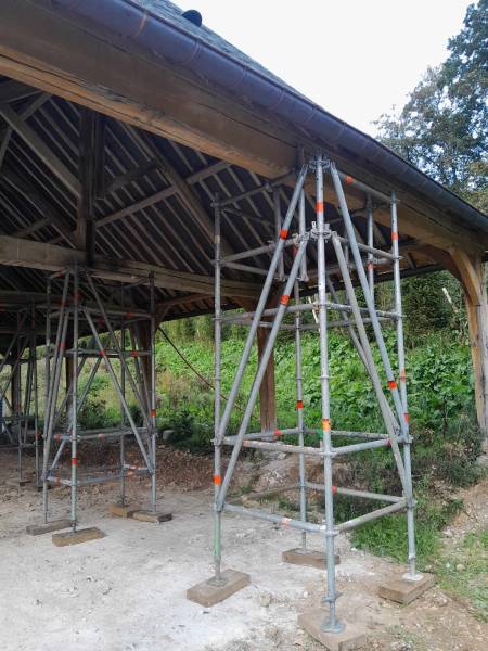 étaiement charpente normandie