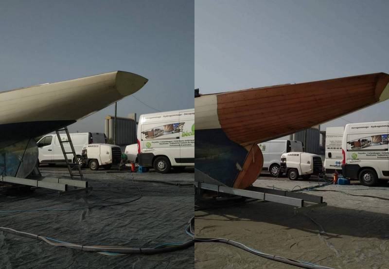 avant après décapage