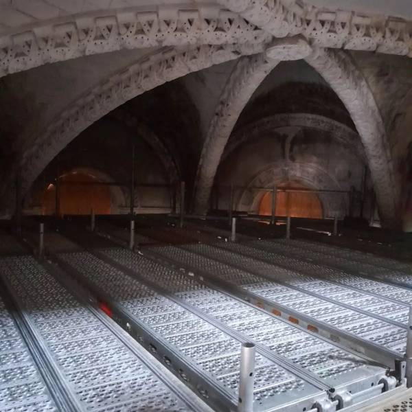 échafaudage pour rénovation