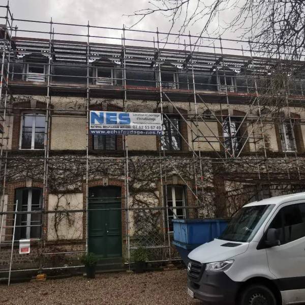 échafaudage pour couverture