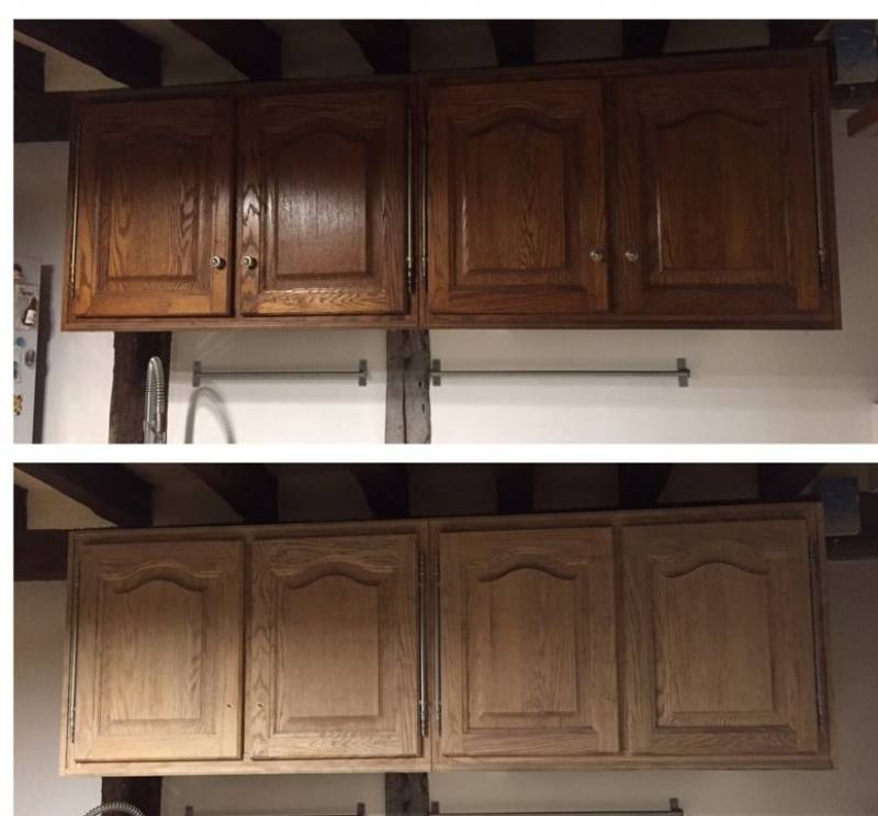 Meubles cuisine avant / après secteur Bourg-Achard