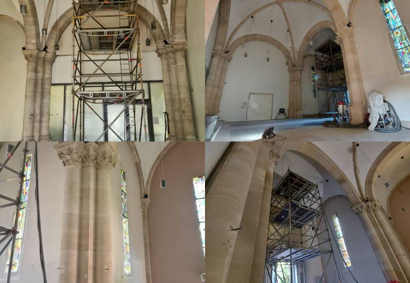 Décapage de la chapelle